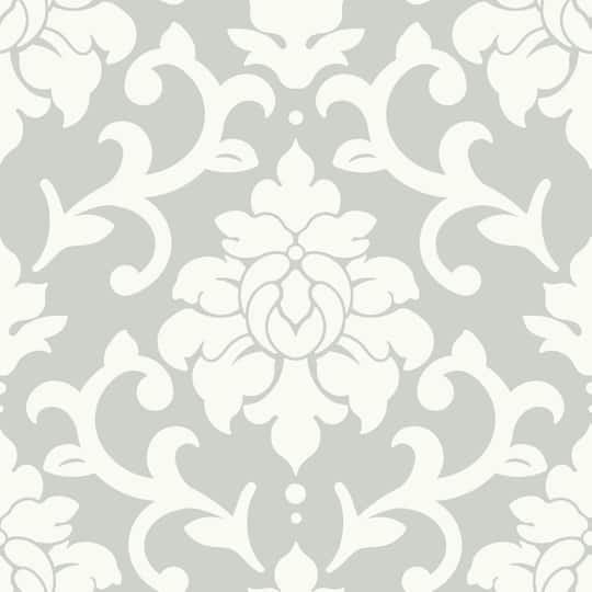RoomMates Gray Damask Peel & Stick Wallpaper